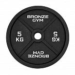 Диск олимпийский BRONZE GYM чугунный 5 кг