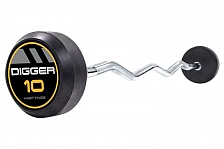 Комплект изогнутых фиксированных обрезиненных штанг 5 шт от 10 до 20кг Hasttings Digger HD51G2B